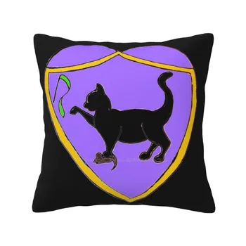 Наволочка с гербом Xanawu, наволочка для объятий, фиолетовое кошачье сердечко Изображение