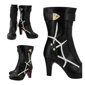 Honkai: Обувь для косплея Star Rail Kafka, ботинки, аксессуары для костюмов на Хэллоуин, сшитые на заказ для взрослых женщин и девочек Изображение