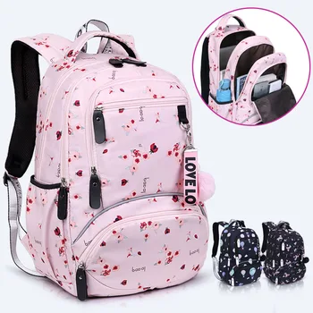 Новый Большой школьный рюкзак 2023 года, милый студенческий школьный рюкзак с принтом, водонепроницаемый рюкзак для начальной школы, сумки для книг для девочек-подростков, дети Изображение