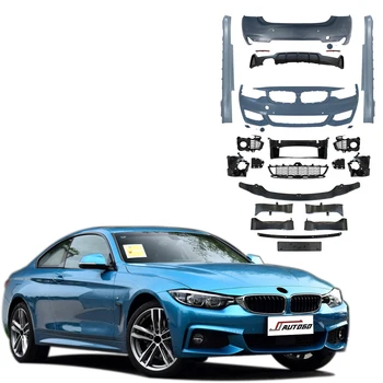 Автомодификация Конверсионный Обвес для BMW 4 Серии F32 F36 13-20 Обновление до MT M-Tech Style Передний + Задний Бампер + Решетка радиатора + Лыжи Изображение