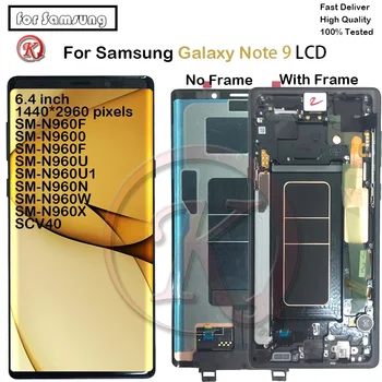 Для Samsung Galaxy Note 9 ЖК-дисплей С сенсорной панелью Экран для Samsung note9 SM-N960U N960F/DS SM-N9600/DS ЖК-дисплей с рамкой Изображение
