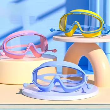 Противотуманные очки для плавания Очки для плавания в большой оправе для дайвинга Очки для дайвинга для плавания Инструменты Изображение