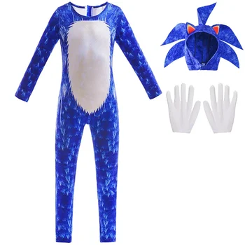 Косплей-костюм Sony Games, детский комбинезон, костюм для косплея для мальчиков, наряды для выступлений на сцене, карнавальный костюм на Хэллоуин, день рождения Изображение