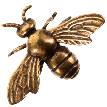 Украшение в виде латунной пчелы Для домашнего рабочего стола, Маленькое украшение в виде пчелы из латуни Изображение