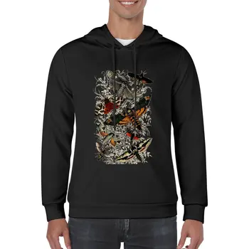 Новый пуловер с изображением викторианской моли и насекомых, толстовка с капюшоном, мужская спортивная рубашка, осенняя одежда, пуловер Изображение