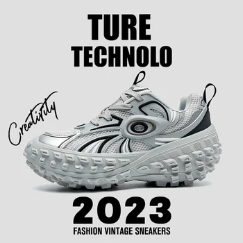 Женская безопасная обувь для ходьбы 2023, Женская обувь Paris Defender, дизайнерские повседневные кроссовки с сеткой на толстой подошве, Обувь на колесах Изображение