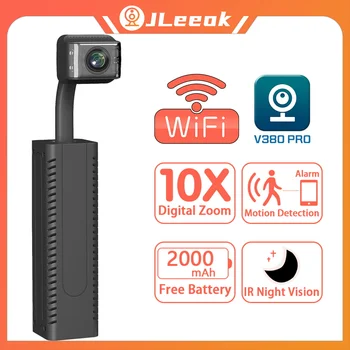 JLeeok 5MP WIFI Мини-Камера Встроенный Аккумулятор 2000 мАч Обнаружение Движения 1080P Система видеонаблюдения IP-камера V380 PRO Изображение