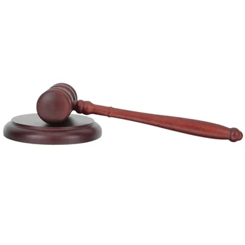 1 набор деревянных судейских молотков-молоточков, обучающий инструмент, молоток для судьи-юриста Изображение