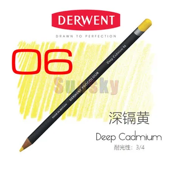 Цветные Карандаши Derwent Artist Grade High Light Oily, 72-цветная Серия Procolour Lightfast Color Pencil, одноцветный Карандаш Для Рисования Изображение