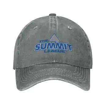 Логотип Summit League, Модная качественная джинсовая кепка, вязаная шапка, бейсболка Изображение