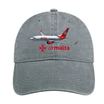 Air Malta Airlines Boeing B737 Самолет Ковбойская Шляпа рыболовная шляпа Шляпа для Гольфа Мужская милая Шляпа Для Гольфа Мужская Женская Изображение