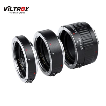 Viltrox DG-G Автофокусировка AF TTL Удлинительное Кольцо 12/20/36 мм Комплект Металлического Крепления с Крышками для Зеркальной Камеры Canon EF EF-S с 35-мм Объективом Изображение