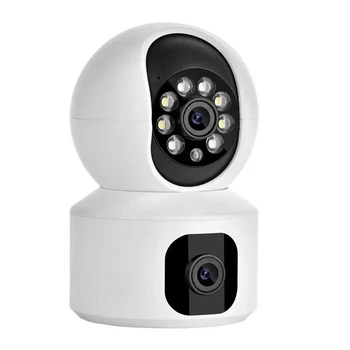 Камера с бинокулярной связью Беспроводная камера наблюдения 2-мегапиксельный HD Wifi монитор Домашняя интеллектуальная камера безопасности Изображение