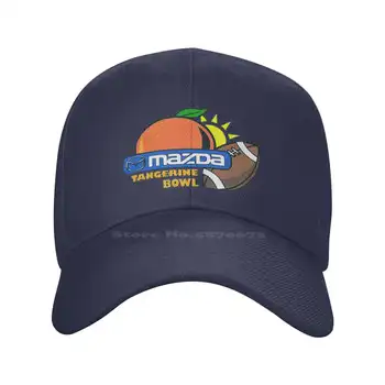 Логотип Tangerine Bowl Модная качественная джинсовая кепка, вязаная шапка, бейсболка Изображение