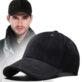Хорошая Зимняя Теплая Бархатная Бейсболка Snapback Hat Для Мужчин и Женщин Gorras Casquette Casual Cap 55-60 см Изображение