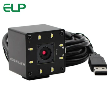 ELP 13MP MJPEG 10 кадров в секунду 3840x2880 CMOS IMX214 USB-Камера с Автофокусом Белый светодиод Для Дневной и Ночной съемки Изображение