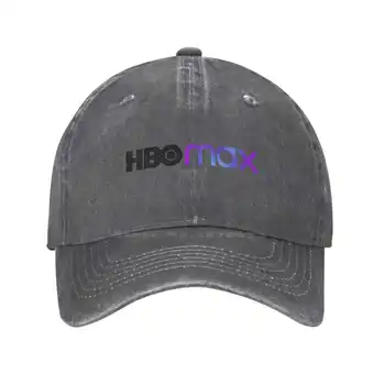 Логотип HBO Max, графический логотип бренда, высококачественная джинсовая кепка, Вязаная шапка, Бейсболка Изображение