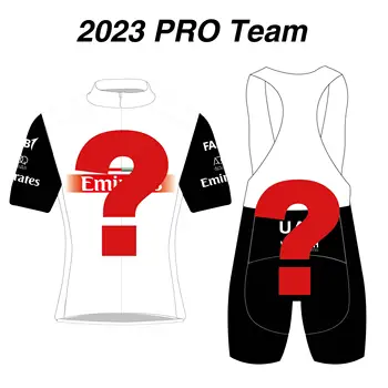 2023 World Tour Pro Cycling Team ОАЭ Джерси гоночного кроя Велосипедная одежда Эмирейтс Быстросохнущая Майо для тренировок на открытом воздухе Изображение