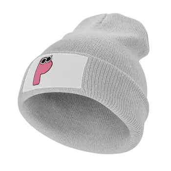 Вязаная шапочка Alphabet Lore small latter p, пляжная шляпа, пляжная сумка, детская шляпа от солнца, женские шляпы от солнца, мужские Изображение