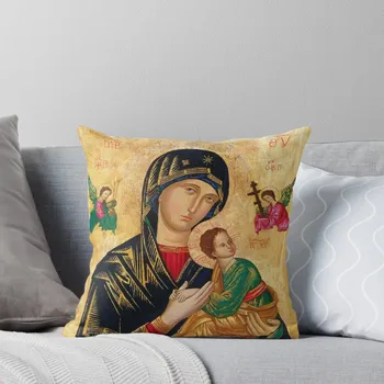 Богоматерь Вечной помощи, русская православная икона, Мадонна с Младенцем, Дева Мария, рождественская подушка, наволочка на подушку Изображение