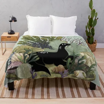 Плед Tiny Nessie - Красивый плед на диване, летние пушистые мягкие одеяла Изображение