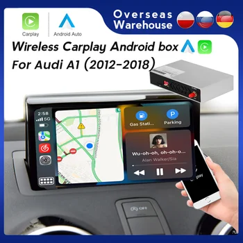 Беспроводной Carplay Android Auto Module Decoder Box для Audi A1 2013 2014 2015 2016 2017 2018 Mirror Link AirPlay Car Play BT USB Изображение