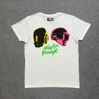 Винтажная футболка Daft Punk в стиле Aphex Twin Bjork Изображение
