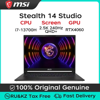 Игровой ноутбук MSI Stealth 14 Studio RTX4060 i7-13700H 16 ГБ/32 ГБ, 1 ТБ /2 ТБ, 14/16 дюймов, 2,5 К, 240 Гц, Экран, Игровой ноутбук Изображение