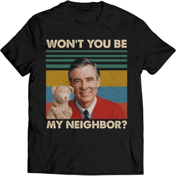 Won't You Be My Neighbour Винтажная футболка Rogers Lovers Neighbourhood Fan Футболка Изображение