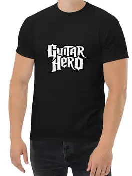 Новая Винтажная Ретро видеоигра Guitar Hero Мужская футболка S-3XL Разных цветов Изображение