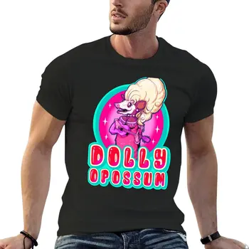 Футболка Dolly Opossum, черная футболка, Блузка, черные футболки, одежда для мужчин Изображение
