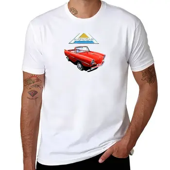 Новая футболка Amphicar The boat Car, футболки для мальчиков, летние топы, футболки на заказ, мужские футболки Изображение