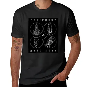 Новая музыкальная группа Periphery Tour, хорошие футболки, футболки для мальчиков, белые футболки, однотонная футболка, мужская одежда Изображение