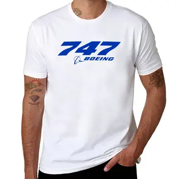 Футболка с логотипом Boeing 747, одежда в стиле аниме, футболки на заказ, футболки с рисунком для мужчин Изображение