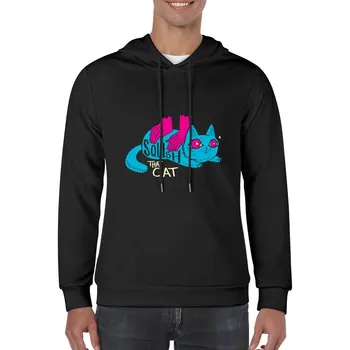 Новый Squish that Cat! Пуловер с капюшоном модный мужской комплект мужской спортивной рубашки мужская одежда графические толстовки Изображение