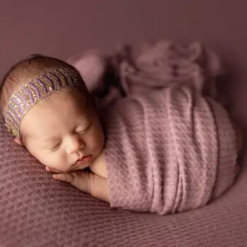 Детское одеяло в обертке Аксессуары для новорожденных Фон для фотосессии Одеяло для девочек и мальчиков Реквизит для фотографий Изображение