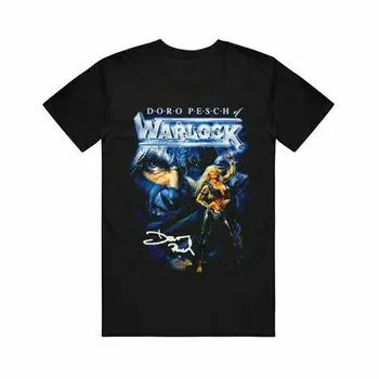Хит продаж!!! Винтажная футболка унисекс Doro Pesch Warlock Изображение