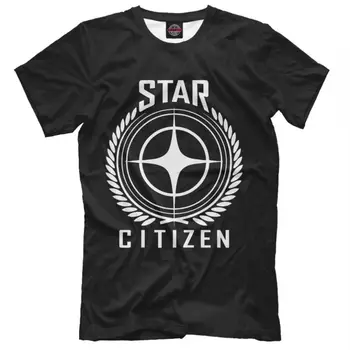 Футболка с логотипом Star Citizen, мужские и женские размеры Изображение