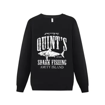 Новая толстовка Quints Shark Fishing Amity Island essentials осенняя блузка мужская одежда толстовка мужская Изображение