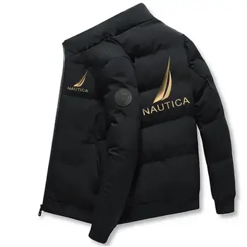 Зимняя мужская куртка на молнии NAUTICA, теплая мужская куртка для серфинга, ветрозащитная повседневная мужская куртка, ветрозащитная и морозостойкая Fas Изображение