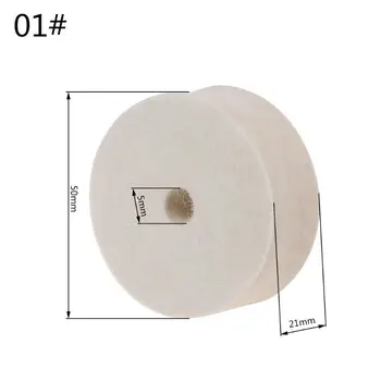 2/4-дюймовый Полировальный станок для полировки Шерстяного войлока, Абразивный диск Pad F Изображение
