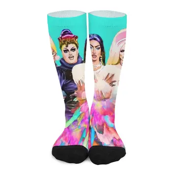 Великобритания, Hun RuPauls Drag Race UK United Kingdolls Носки идеи подарков на день Святого Валентина новые в мужских носках носки для мужчин носки забавные Изображение