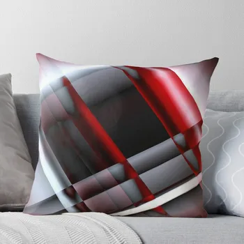 Декоративная красно-белая подушка, подушки для сна, Наволочки, роскошная наволочка, роскошные диванные подушки Изображение