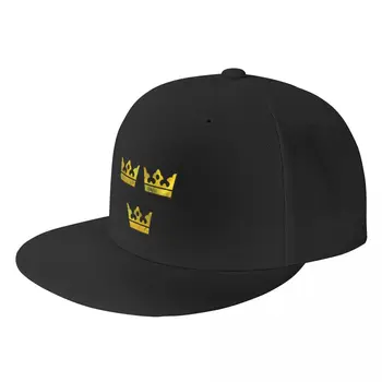 3 Три короны Швеции, герб Швеции, потертая бейсболка с капюшоном, женская мужская кепка Изображение