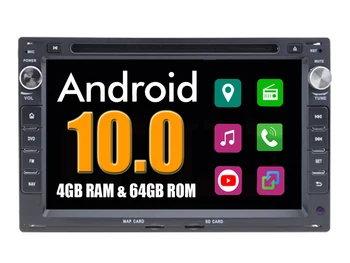 Android 10 для VW, для Volkswagen Bora 2002 - 2011 Авторадио, автомобильное радио, стерео, DVD, GPS-навигация, Мультимедийная система Bluetooth Изображение