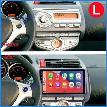 Радио HANNOX Android для HONDA JAZZ City 2002-2007 Автомобильный Мультимедийный видеонавигатор 2 Din WIFI 4G Carplay DVD Головное устройство Изображение