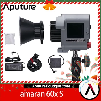 Aputure Amaran 60x S 65W 2700K-6500K Двухцветный COB-видеосигнал для фотосъемки с камеры с Источником питания постоянного тока CRI 96 + TLCI 97 Изображение