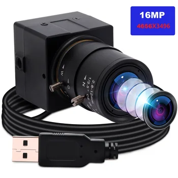 16-Мегапиксельная USB-Веб-камера с Датчиком 4656X3496 Ultra HD IMX298 USB-камера OTG UVC С Бесплатным Драйвером, Зум-Камера С Варифокальным Объективом для ПК Изображение