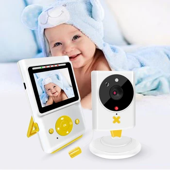 2,4-дюймовая домашняя беспроводная камера наблюдения за ребенком, видеоняня, ночное видение, определение температуры, Колыбельная, домофон, Няня Изображение