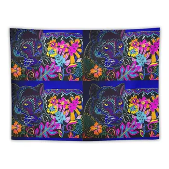 Новый Гобелен Midnight Panther, украшающий комнату эстетическим настенным искусством Изображение